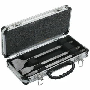 Set Mit 3 Meißelwerkzeugen SDS-Plus MAKITA – 1 Spitze + 1 Meißel + 1 Großer Meißel – D-05181 6